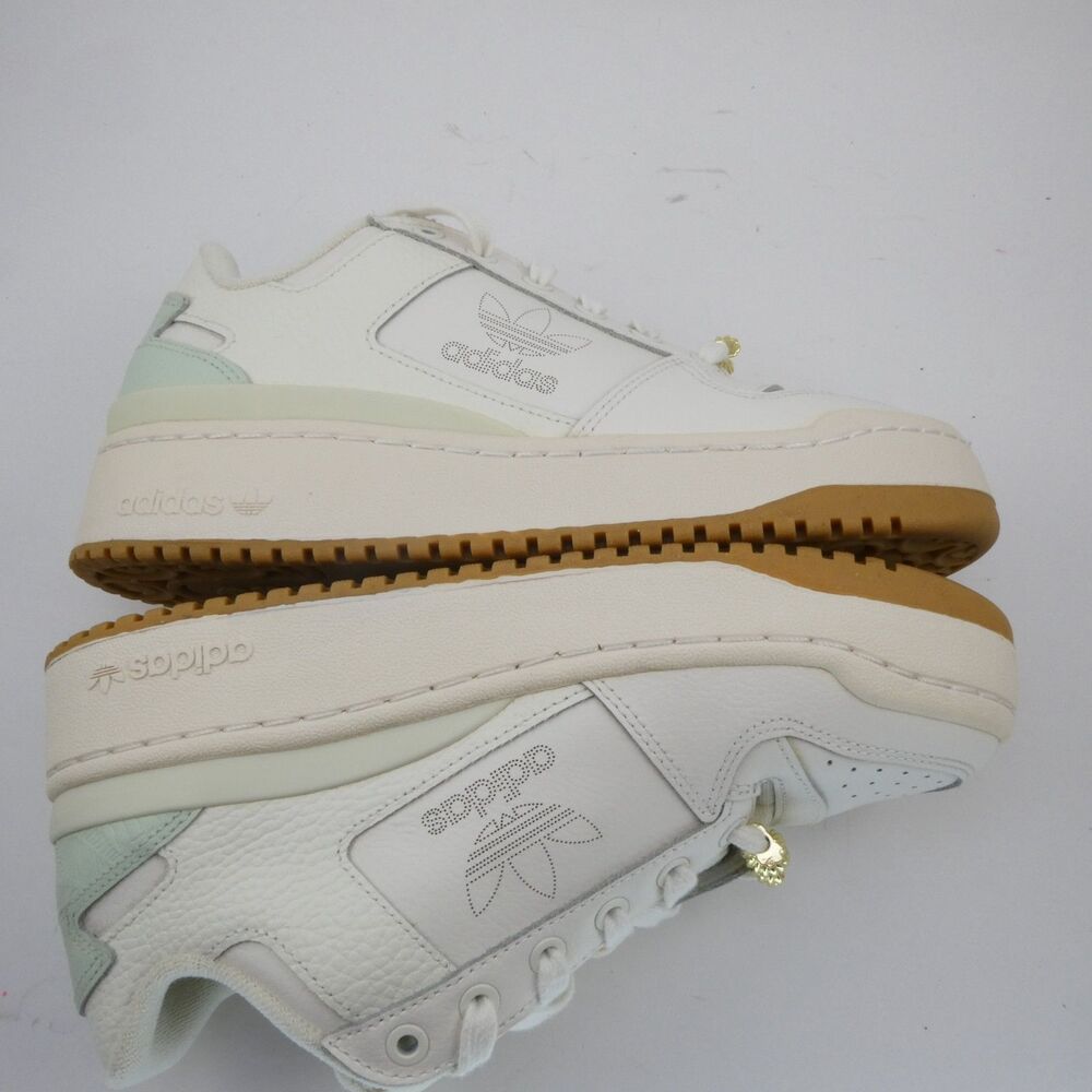 adidas Forum Women's US 8 Bold 'White Linen Green' HQ6959 Sneakers Shoes Excelle - Picture 4 of 8